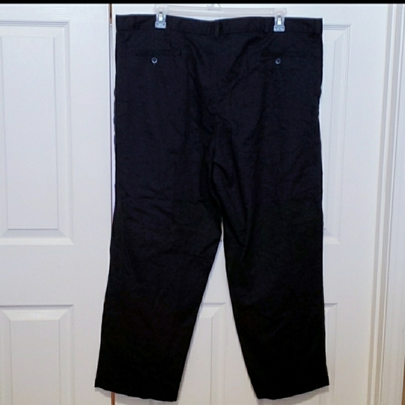 George Men’s Black Dress Pants Big & Short 60x30 Work Career Office EUC - Picture 5 of 8